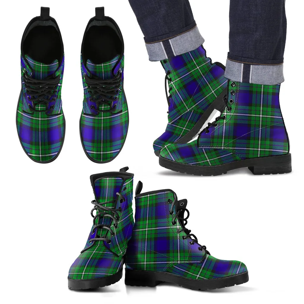 Alexander Tartan Leather Boots