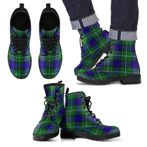 Alexander Tartan Leather Boots