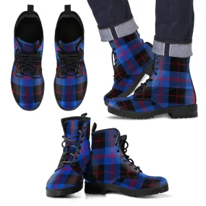 Angus Modern Tartan Leather Boots