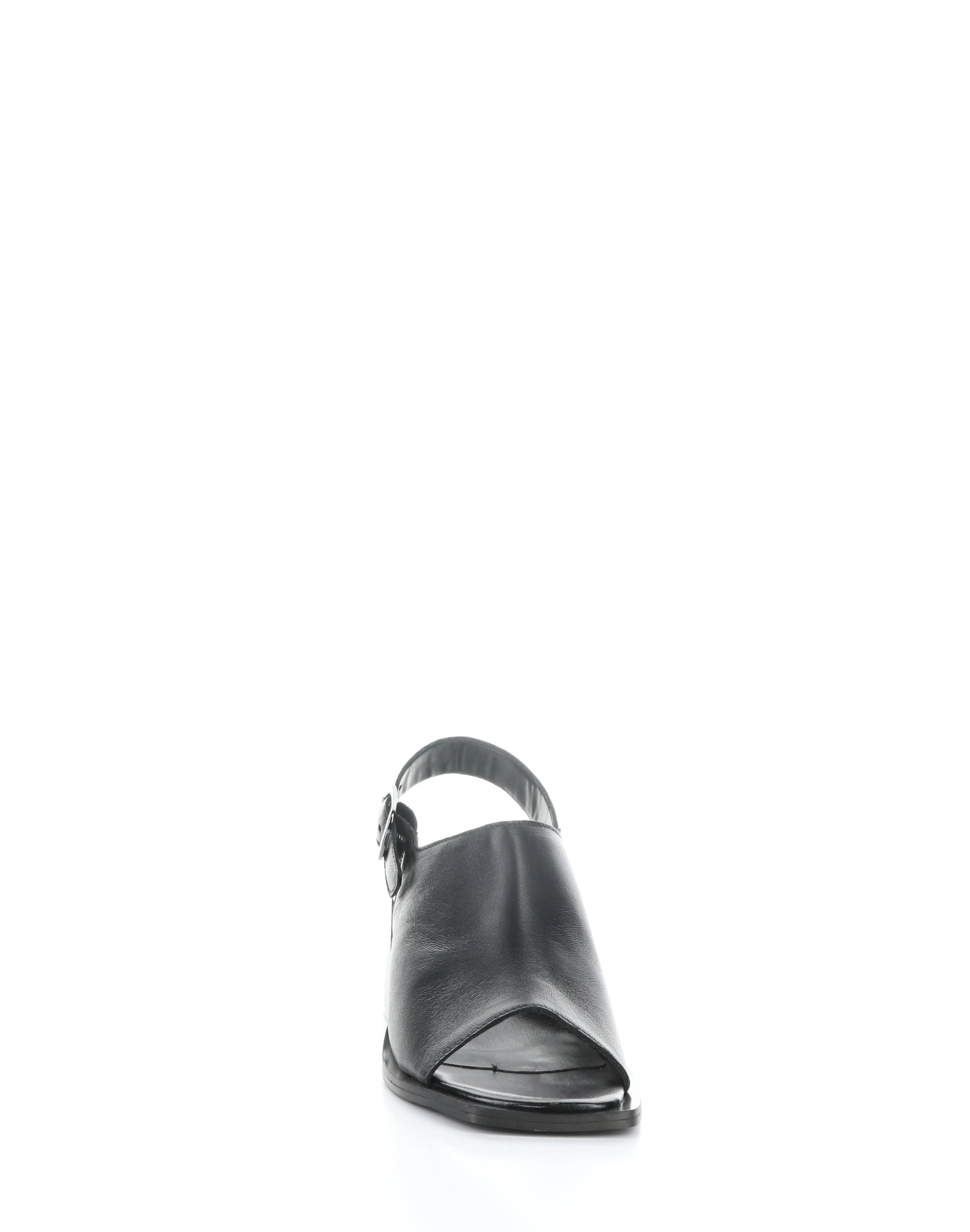 BIBI Black Square Toe Sandals