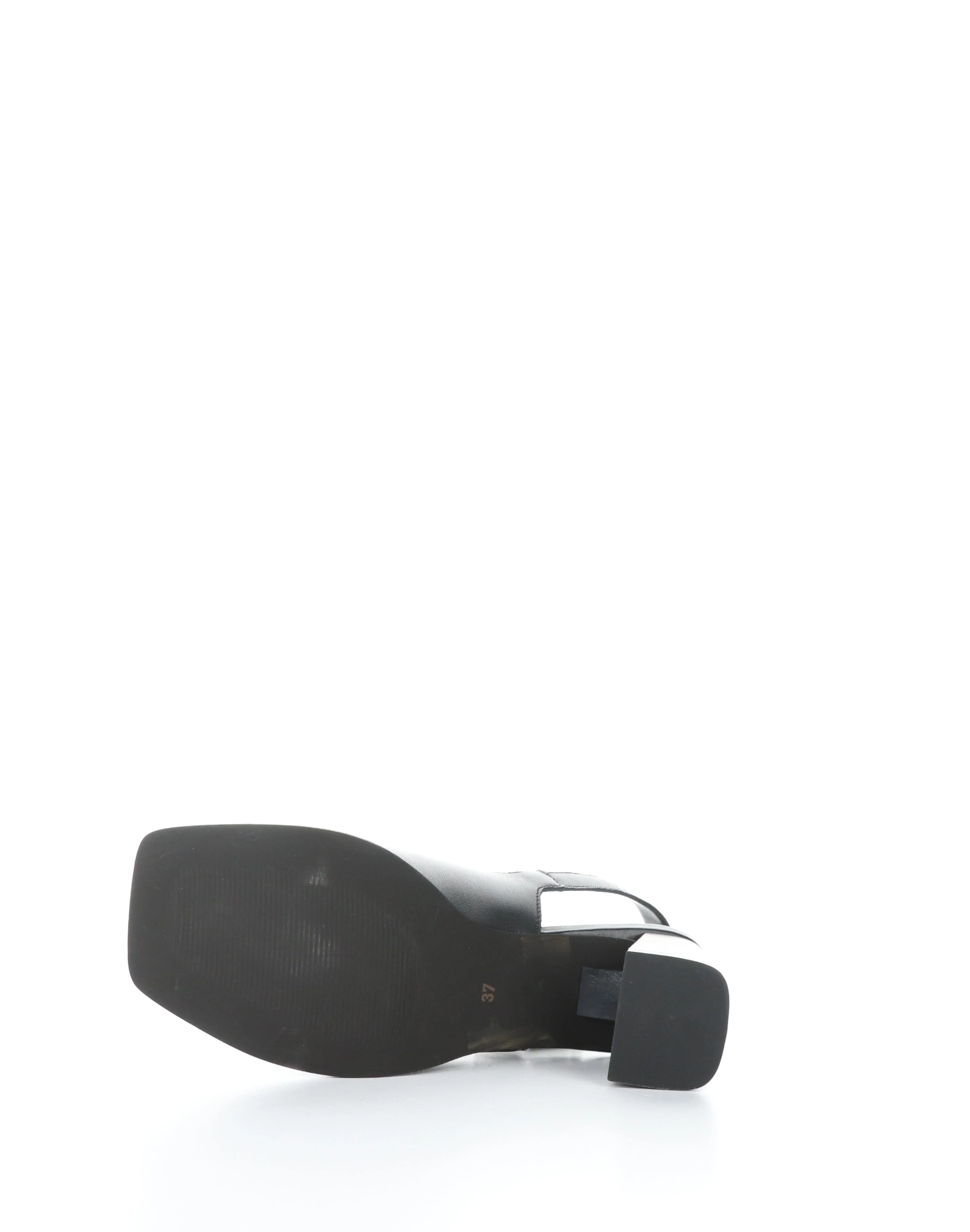 BIBI Black Square Toe Sandals
