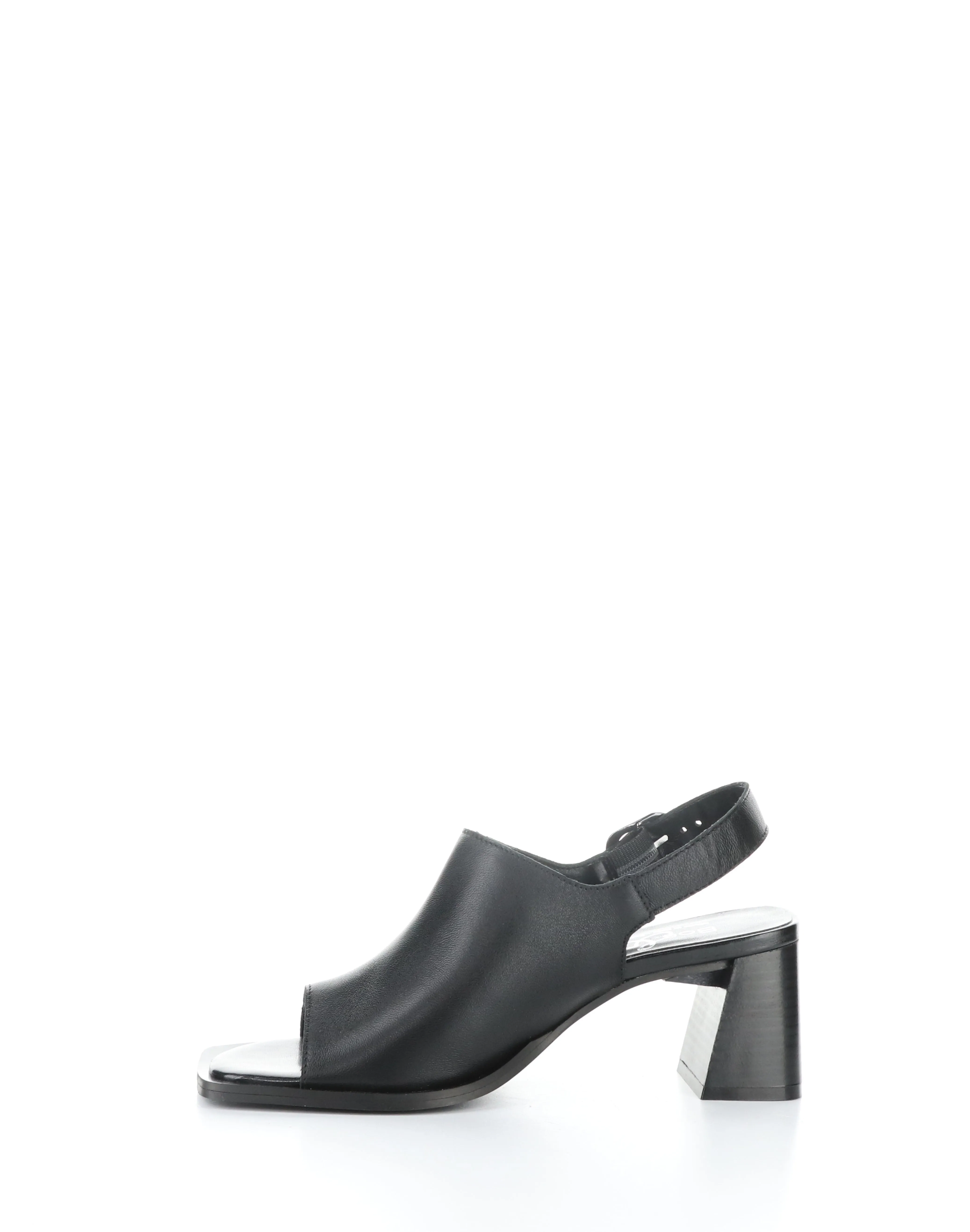 BIBI Black Square Toe Sandals