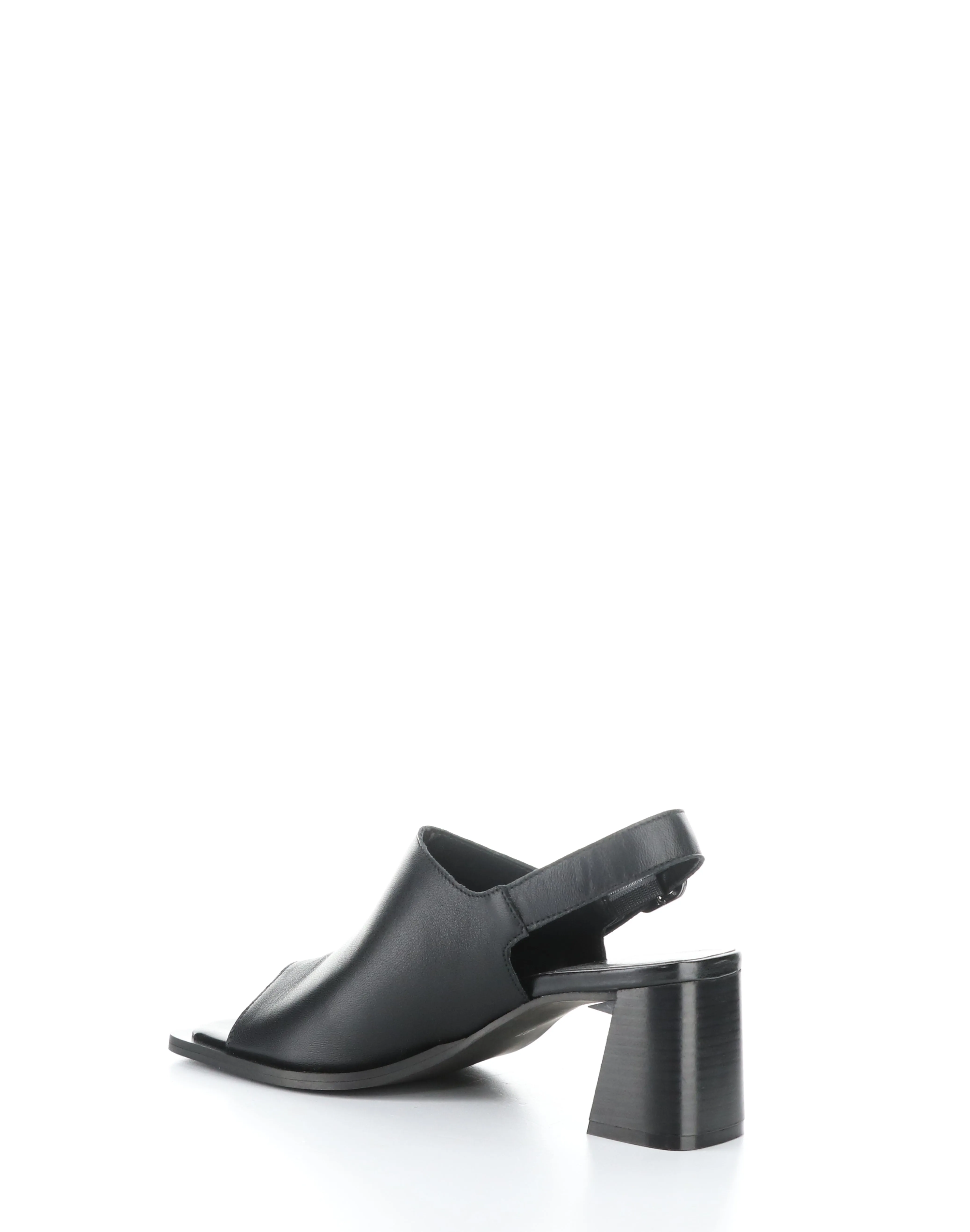 BIBI Black Square Toe Sandals