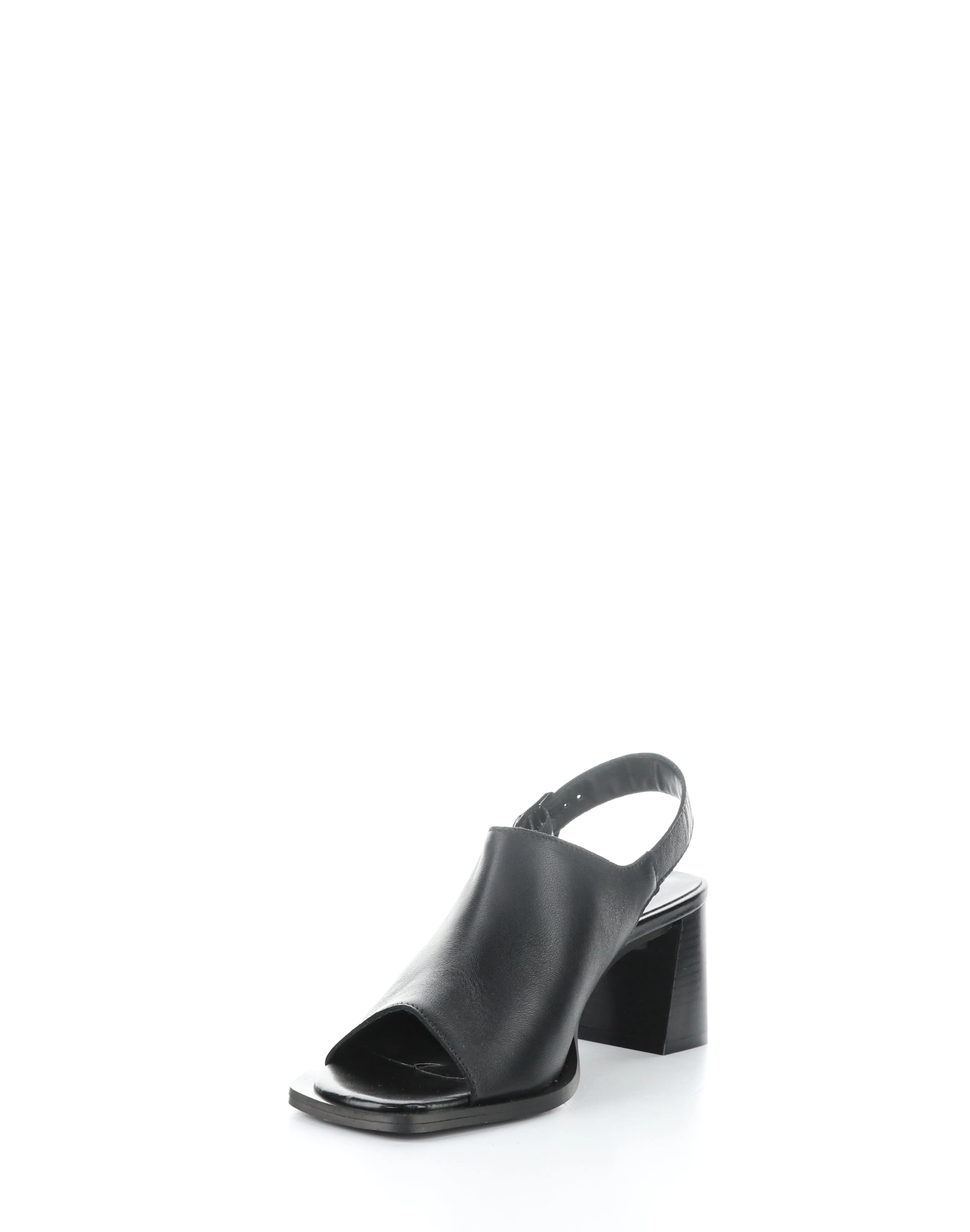 BIBI Black Square Toe Sandals