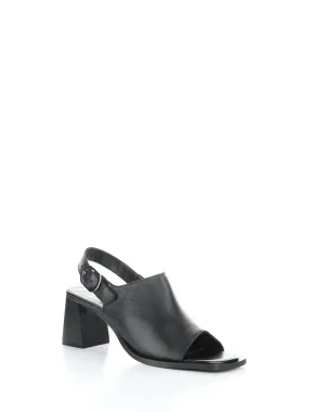 BIBI Black Square Toe Sandals