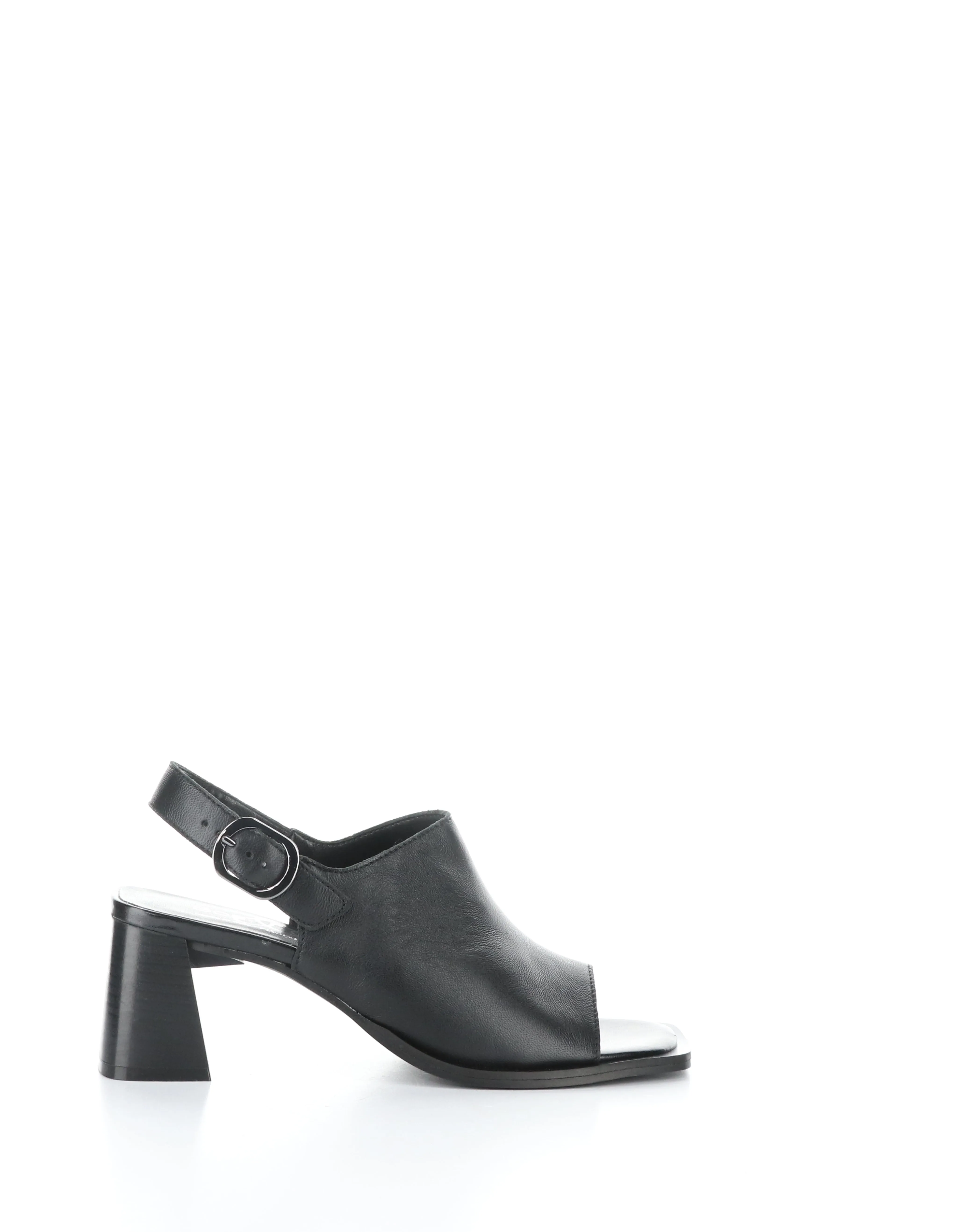 BIBI Black Square Toe Sandals