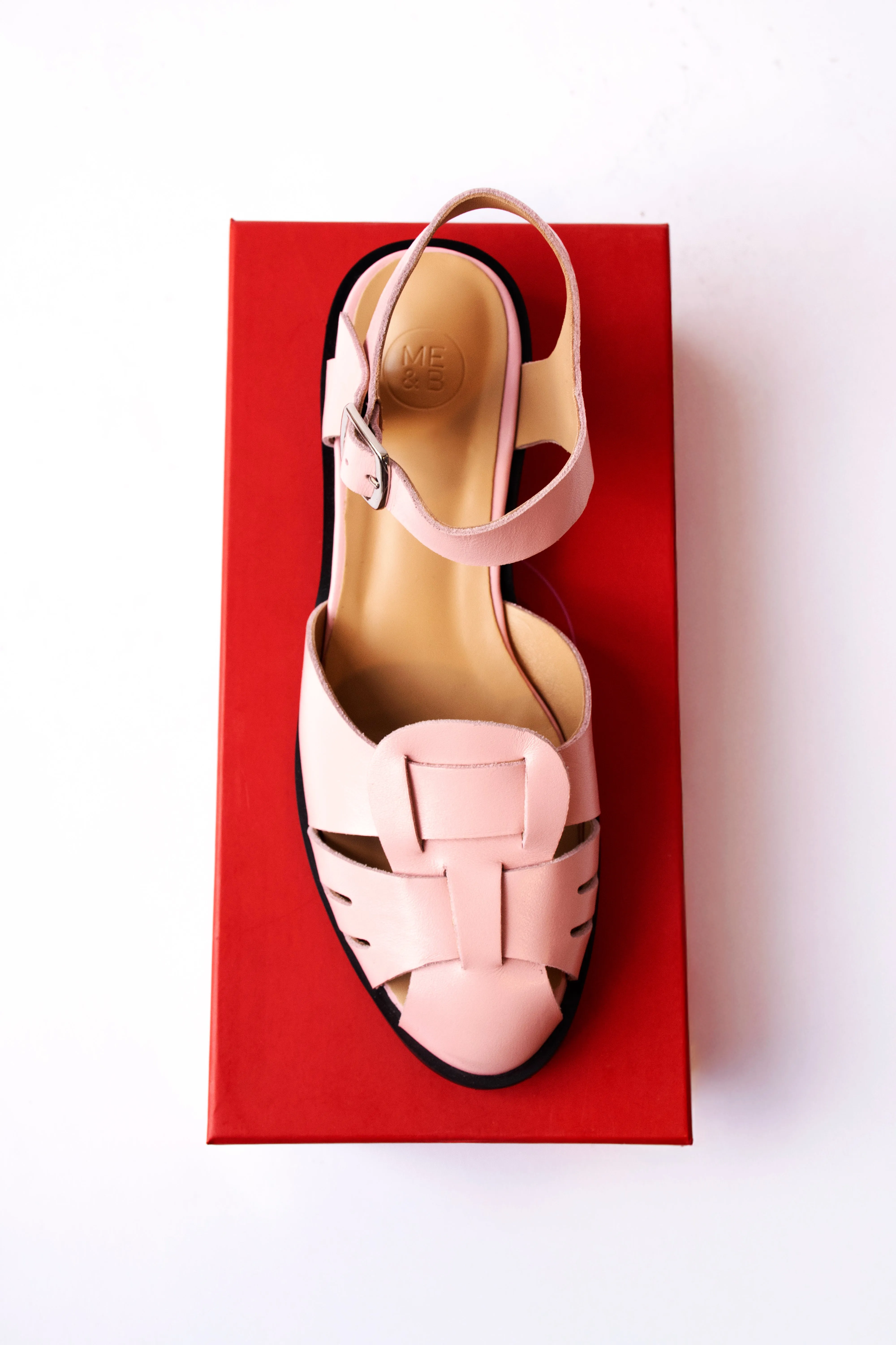 Caged Sandal in Pink