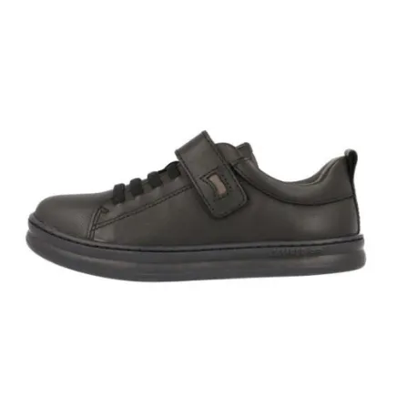 Camper Runner Black Riptape School Shoe