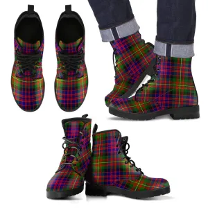 Carnegie Modern Tartan Leather Boots
