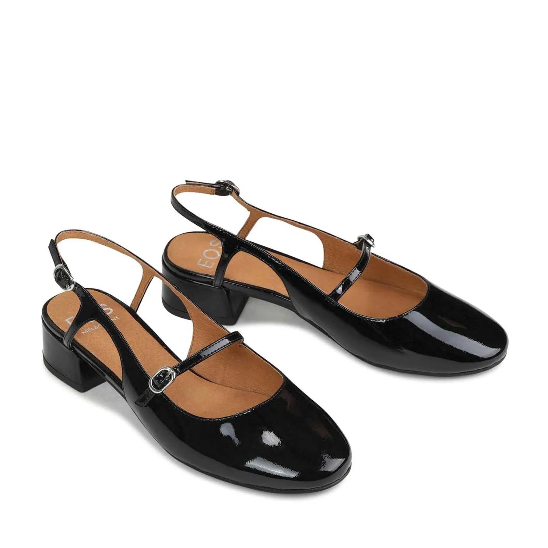 CESSLIE LEATHER MARY JANE BLOCK HEELS