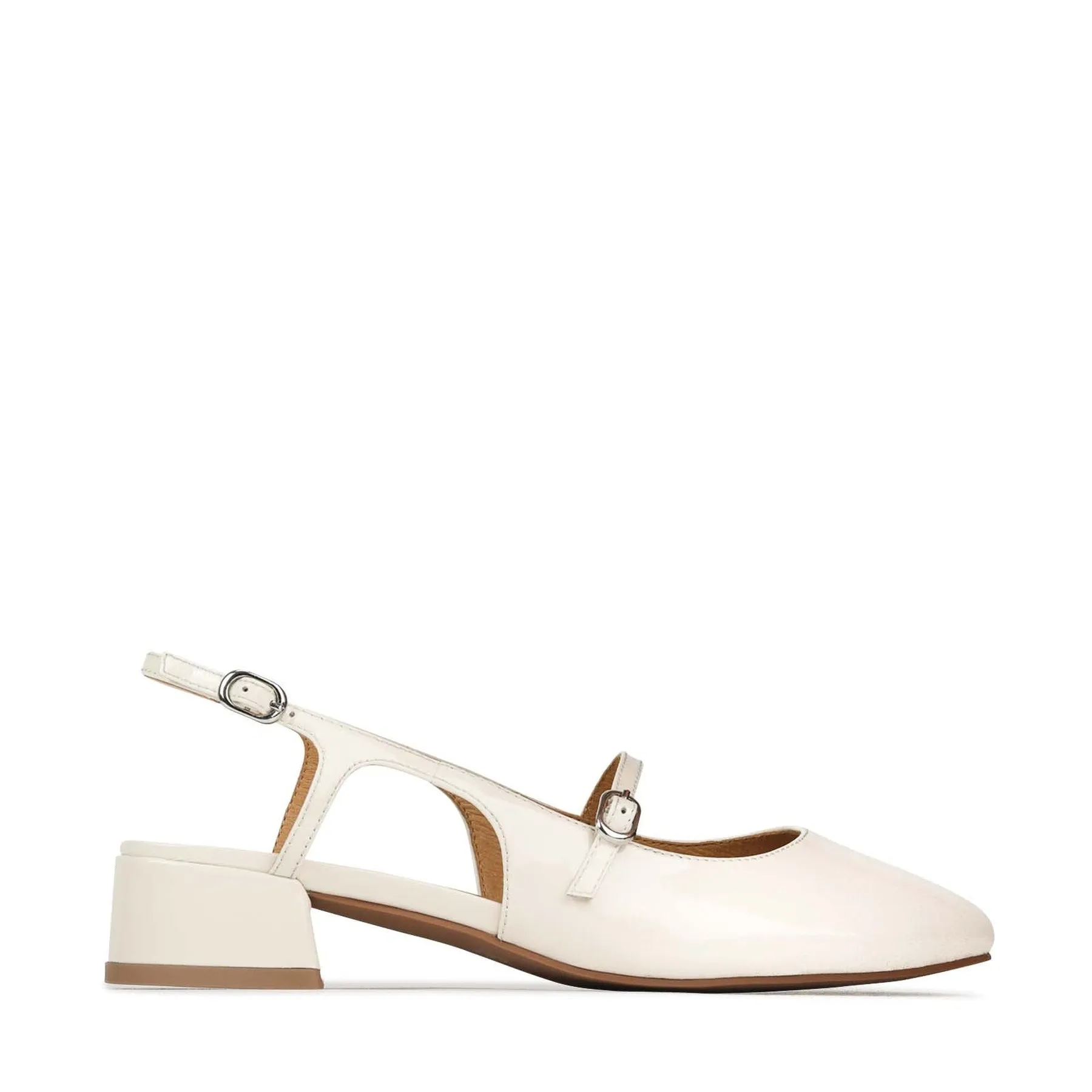 CESSLIE LEATHER MARY JANE BLOCK HEELS