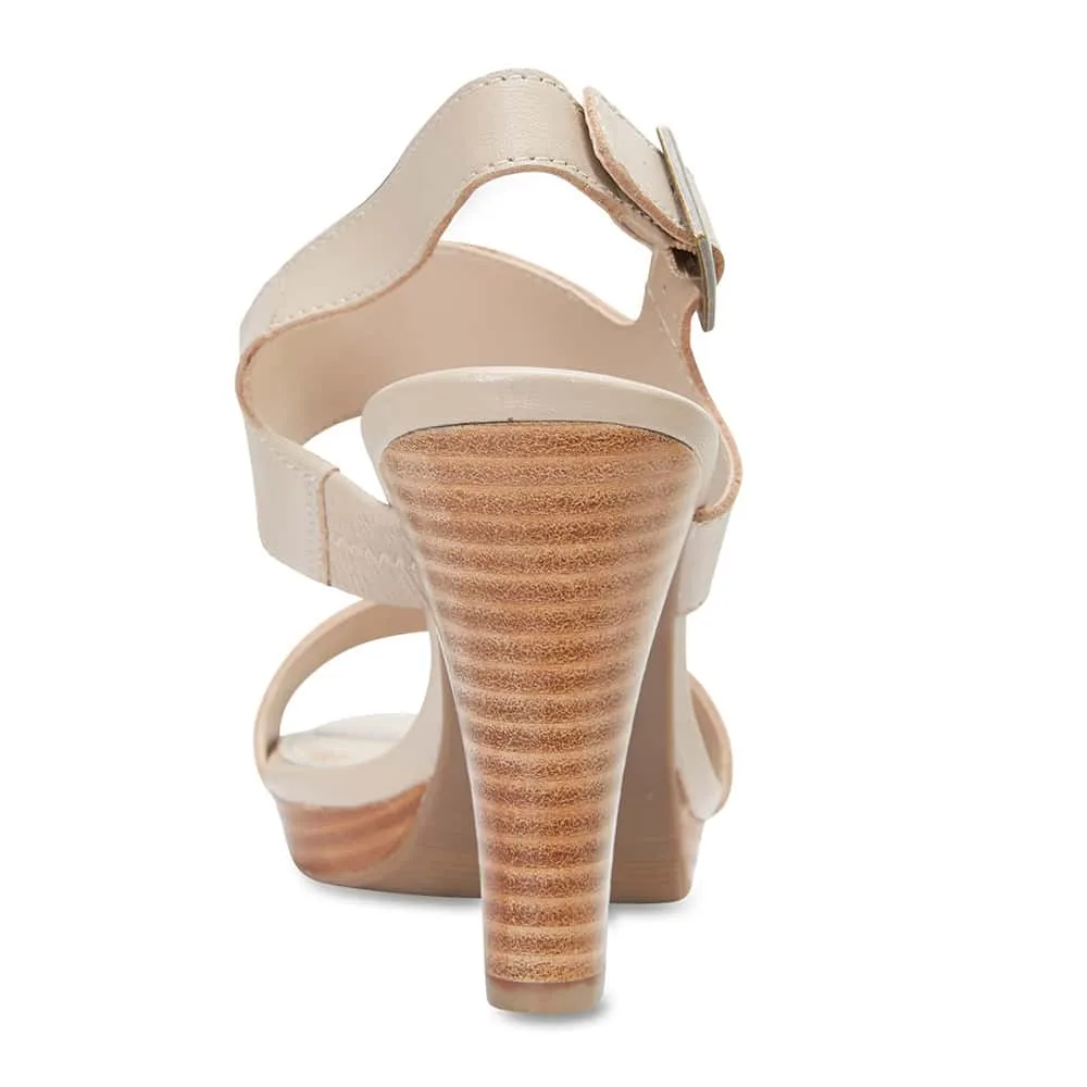 Coco Heel in Nude Leather