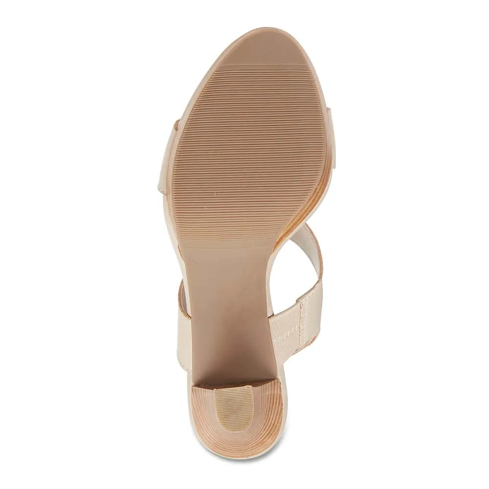 Coco Heel in Nude Leather