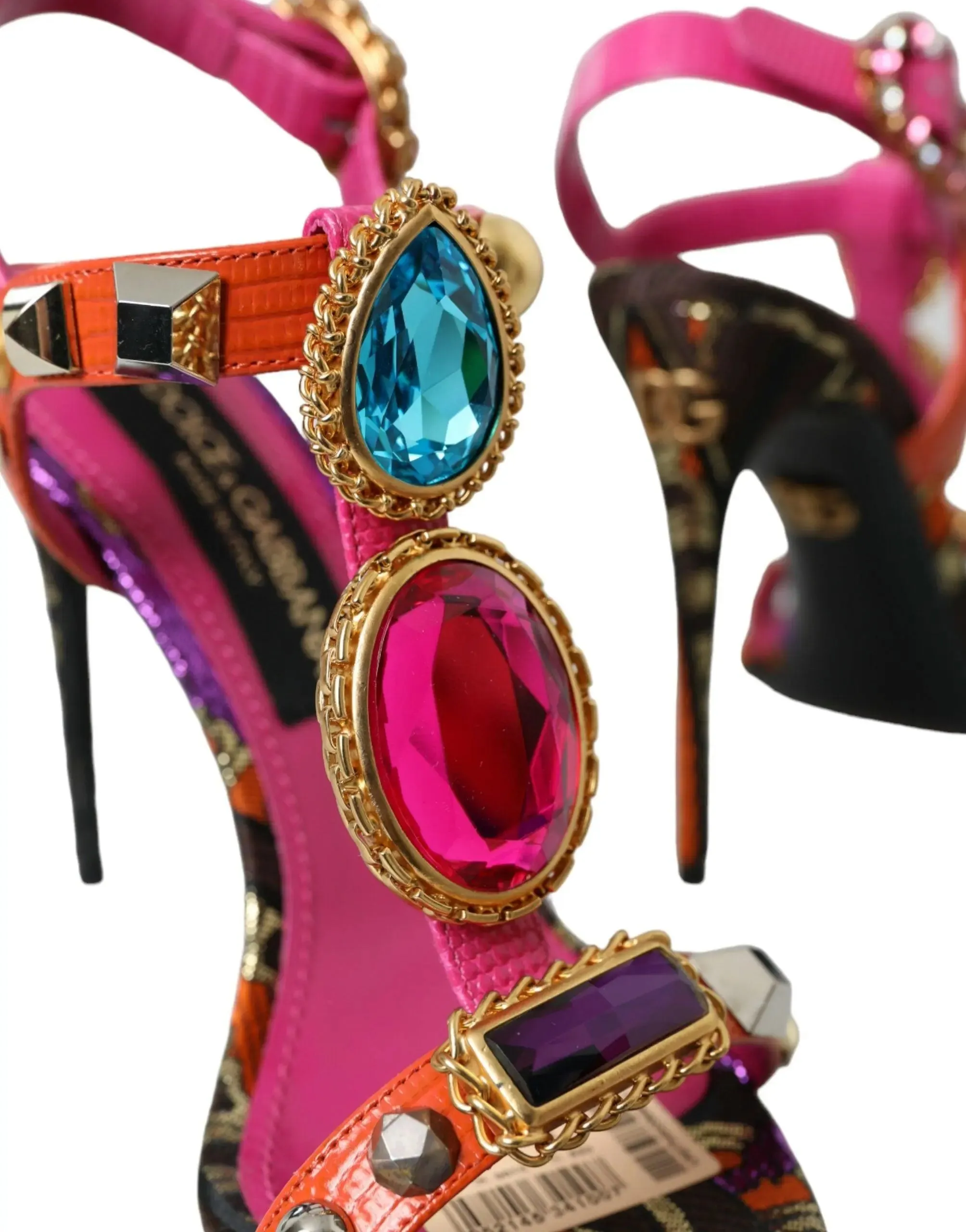 Dolce & Gabbana Pink Crystals Sandals