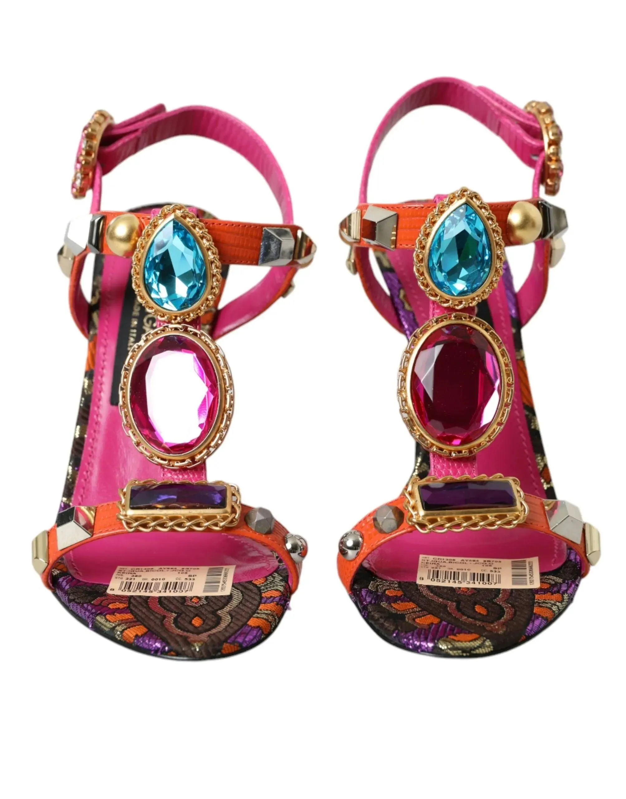 Dolce & Gabbana Pink Crystals Sandals