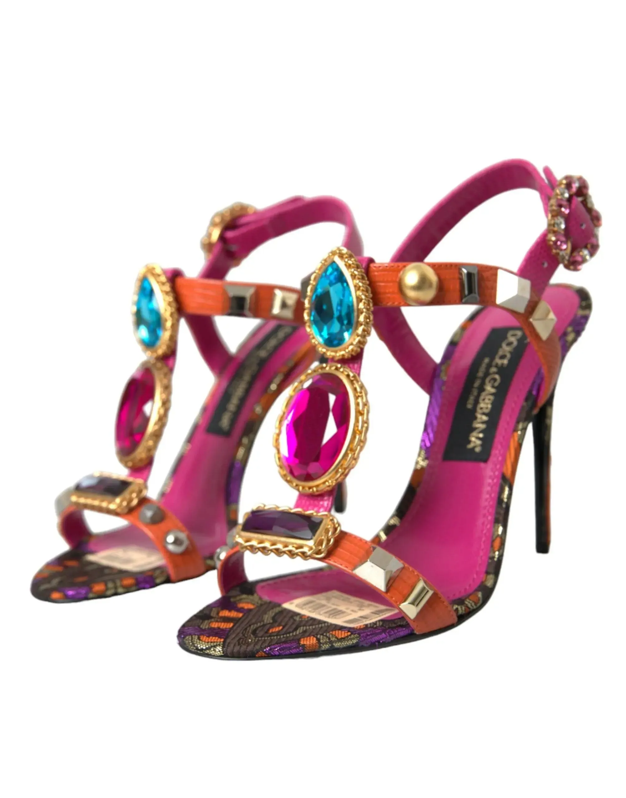 Dolce & Gabbana Pink Crystals Sandals