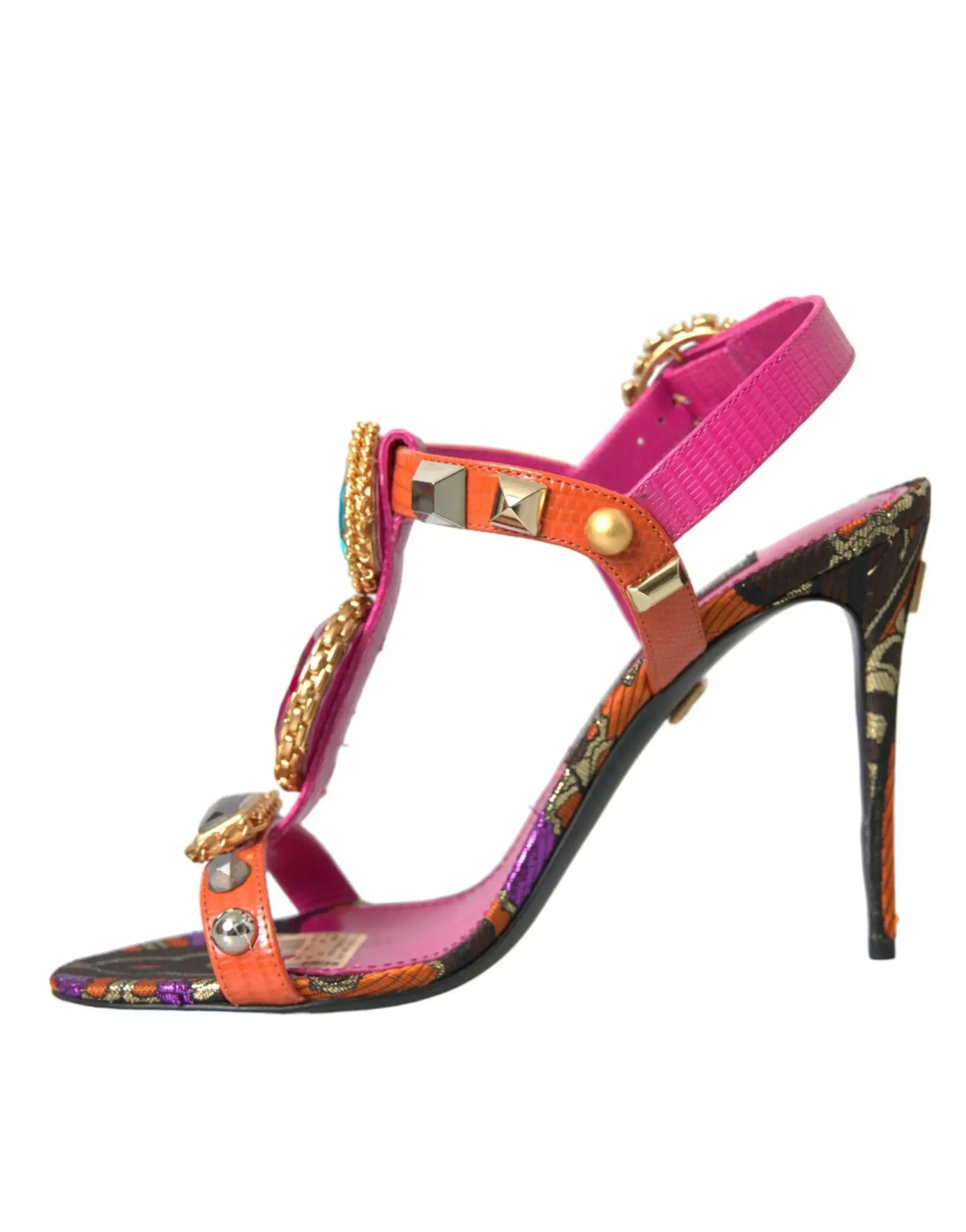 Dolce & Gabbana Pink Crystals Sandals