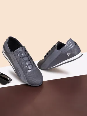 Dutch Grey Fashion Color Blocked Lace-Up Sneaker