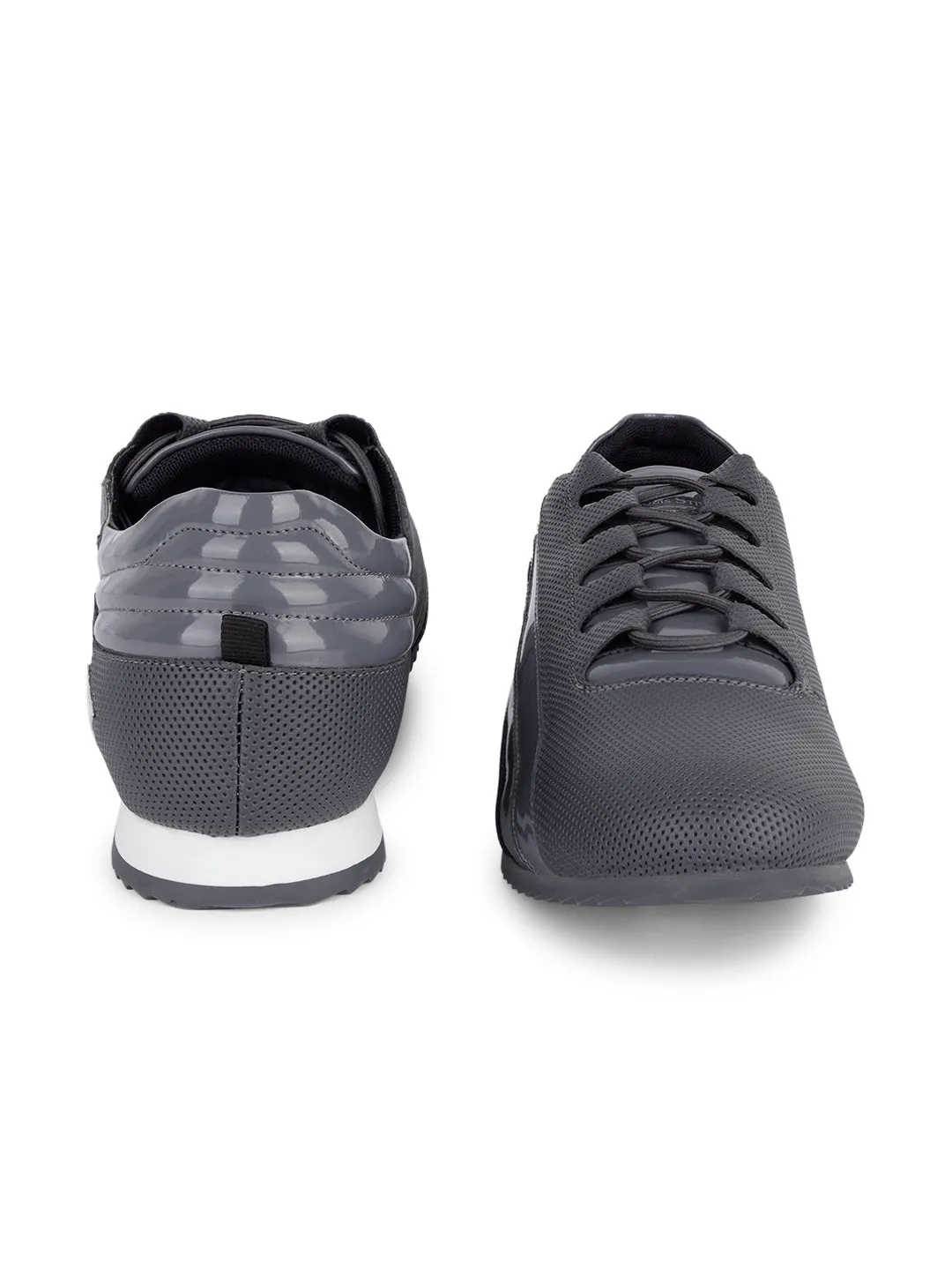 Dutch Grey Fashion Color Blocked Lace-Up Sneaker