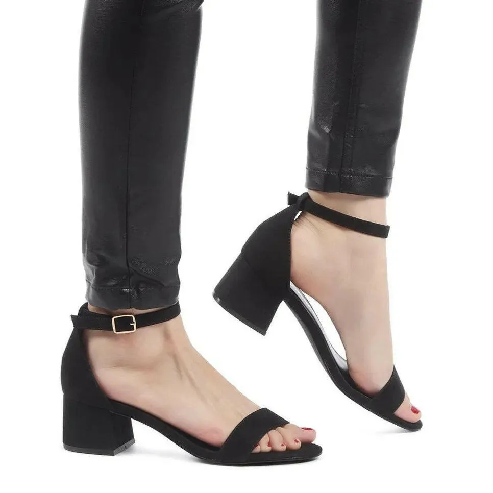 Ecrin Suede Block Heel Sandals