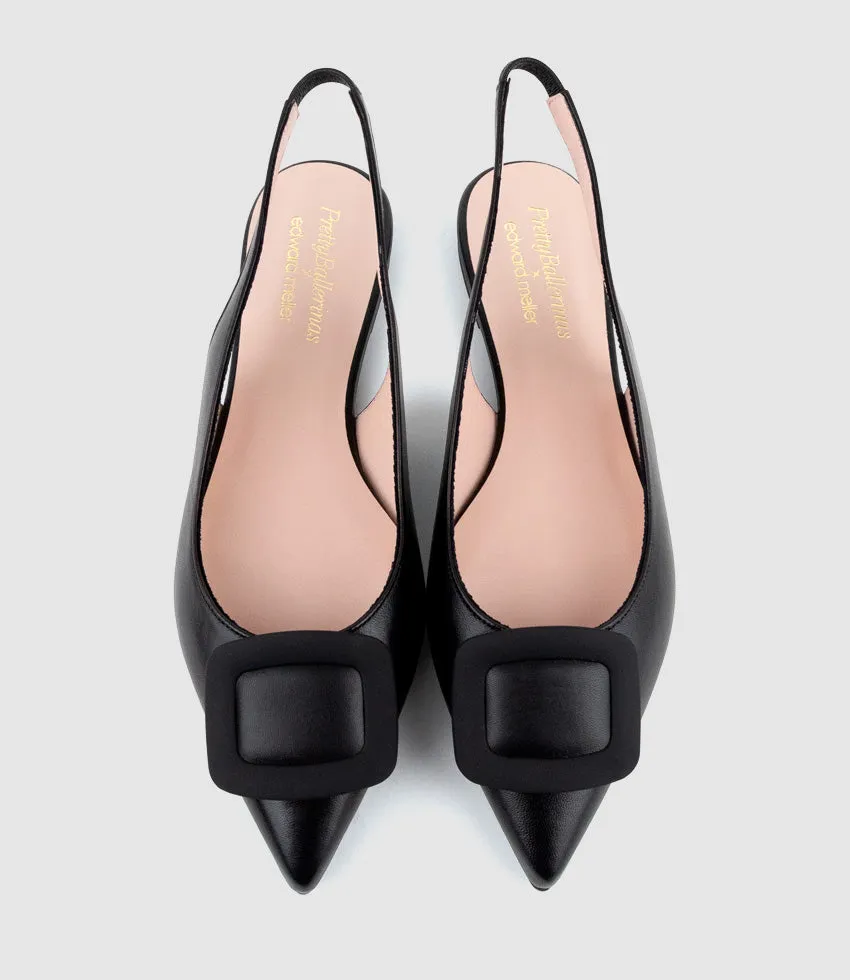 ELIZA Slingback with Hardware in Black