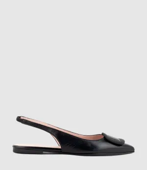 ELIZA Slingback with Hardware in Black