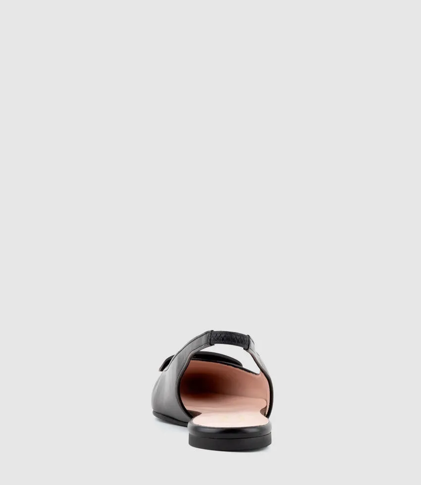 ELIZA Slingback with Hardware in Black