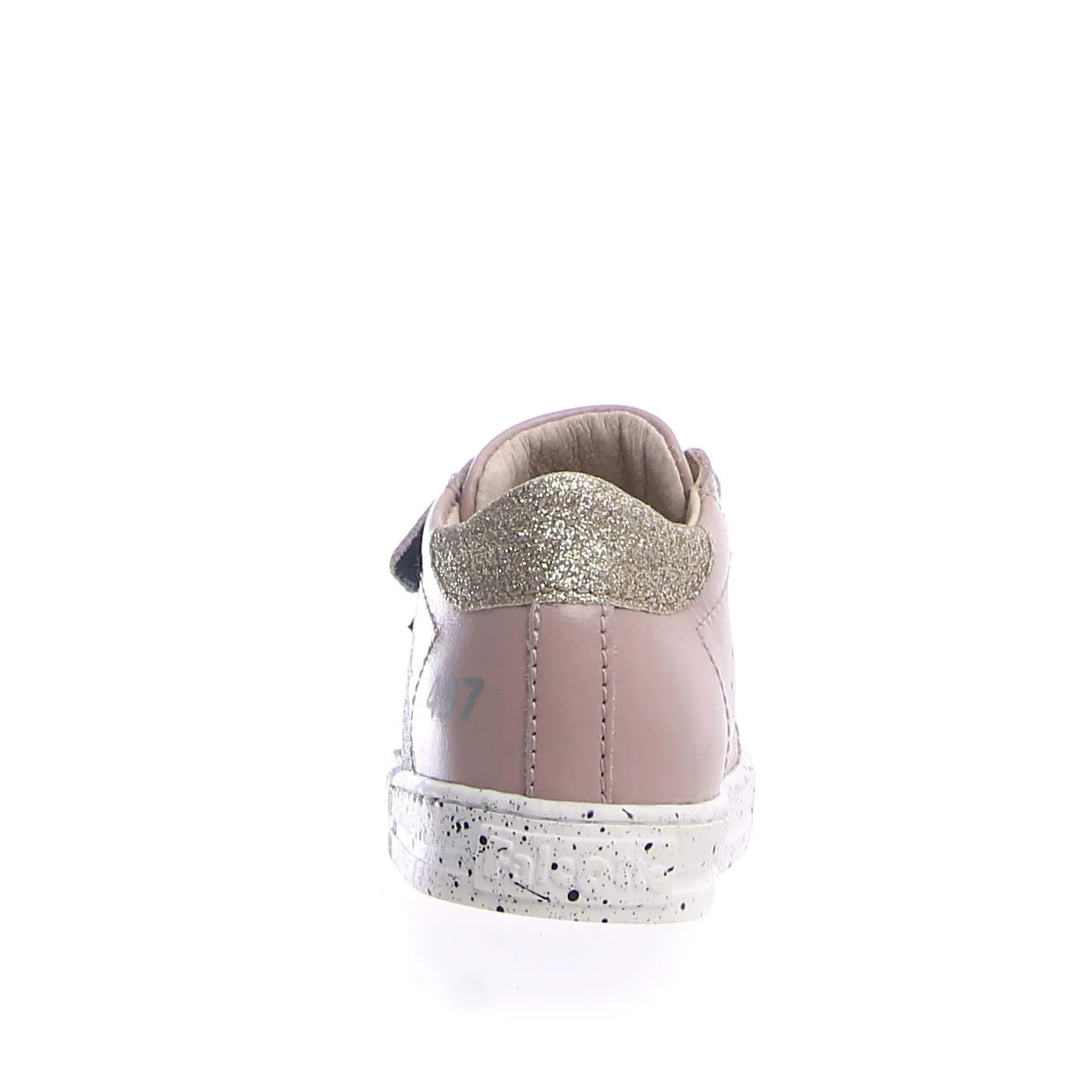 Falcotto Girl's Salazar Vl Calf Sneaker Shoes - Cipria/Platinum/Silver