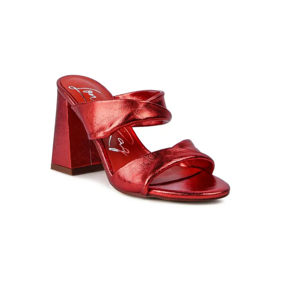 Hot Mess Puffy Block Heel Sandals