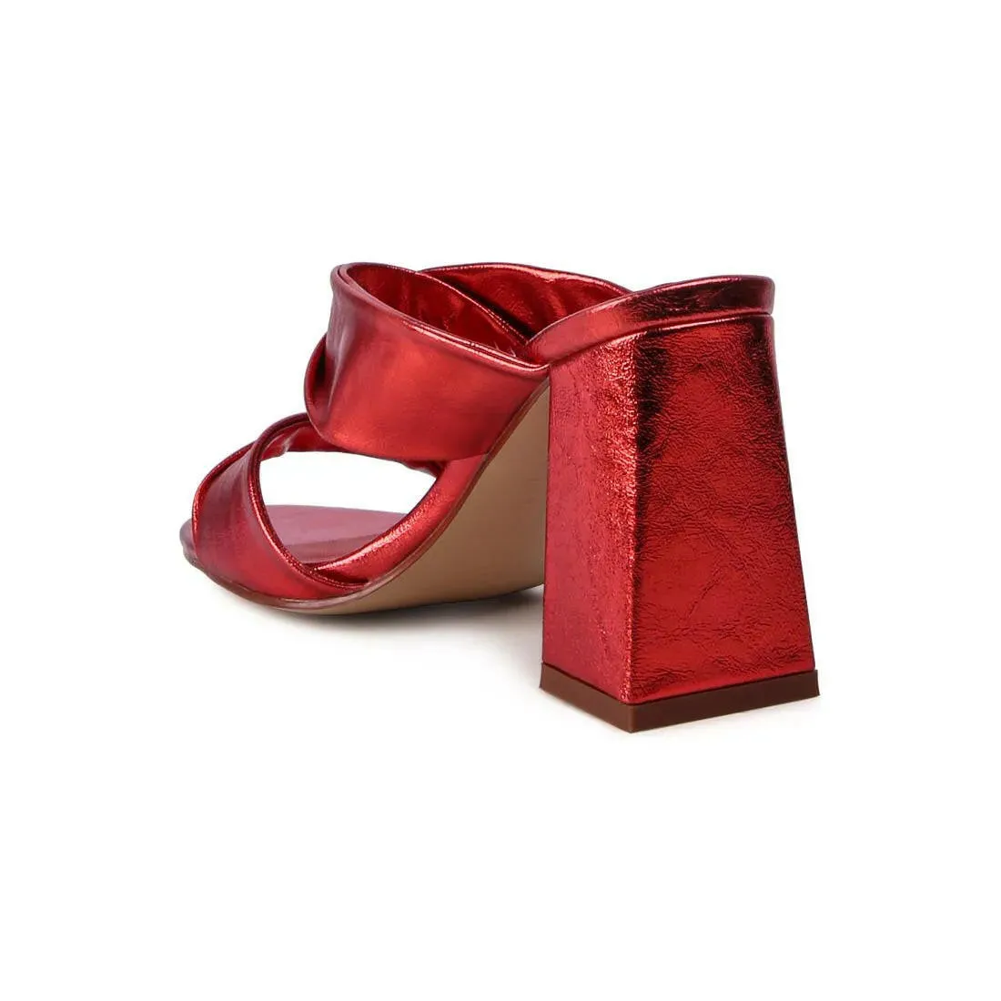 Hot Mess Puffy Block Heel Sandals
