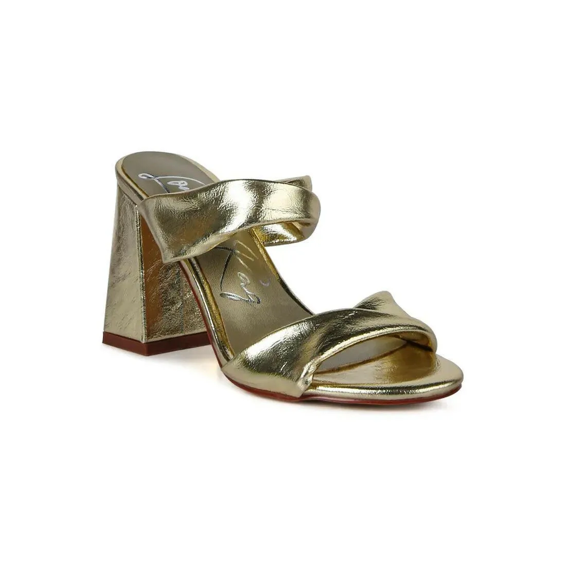 Hot Mess Puffy Block Heel Sandals