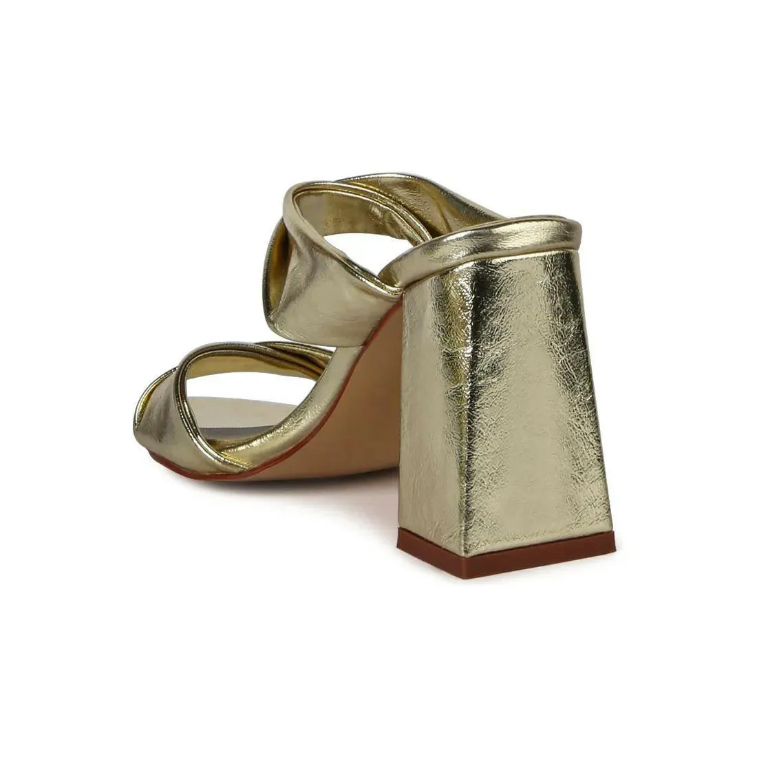 Hot Mess Puffy Block Heel Sandals