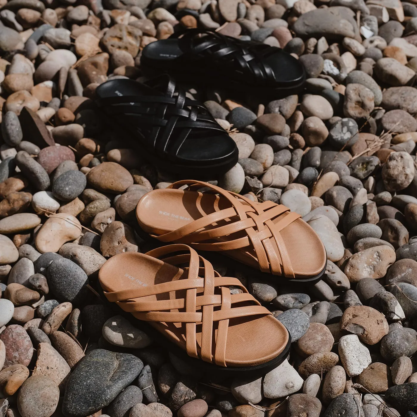 Ivy mule leather - BLACK