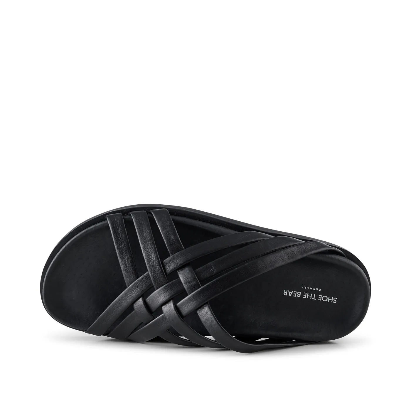 Ivy mule leather - BLACK