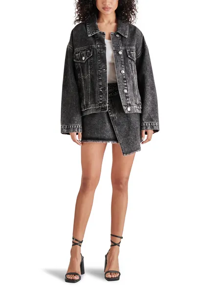 Kyla Black Denim Skirt