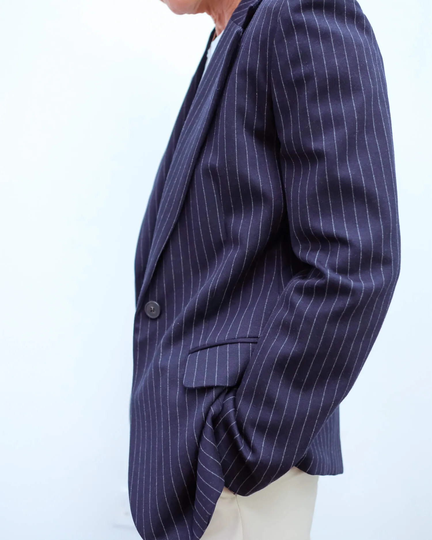 MM Abito jacket in blue, grey