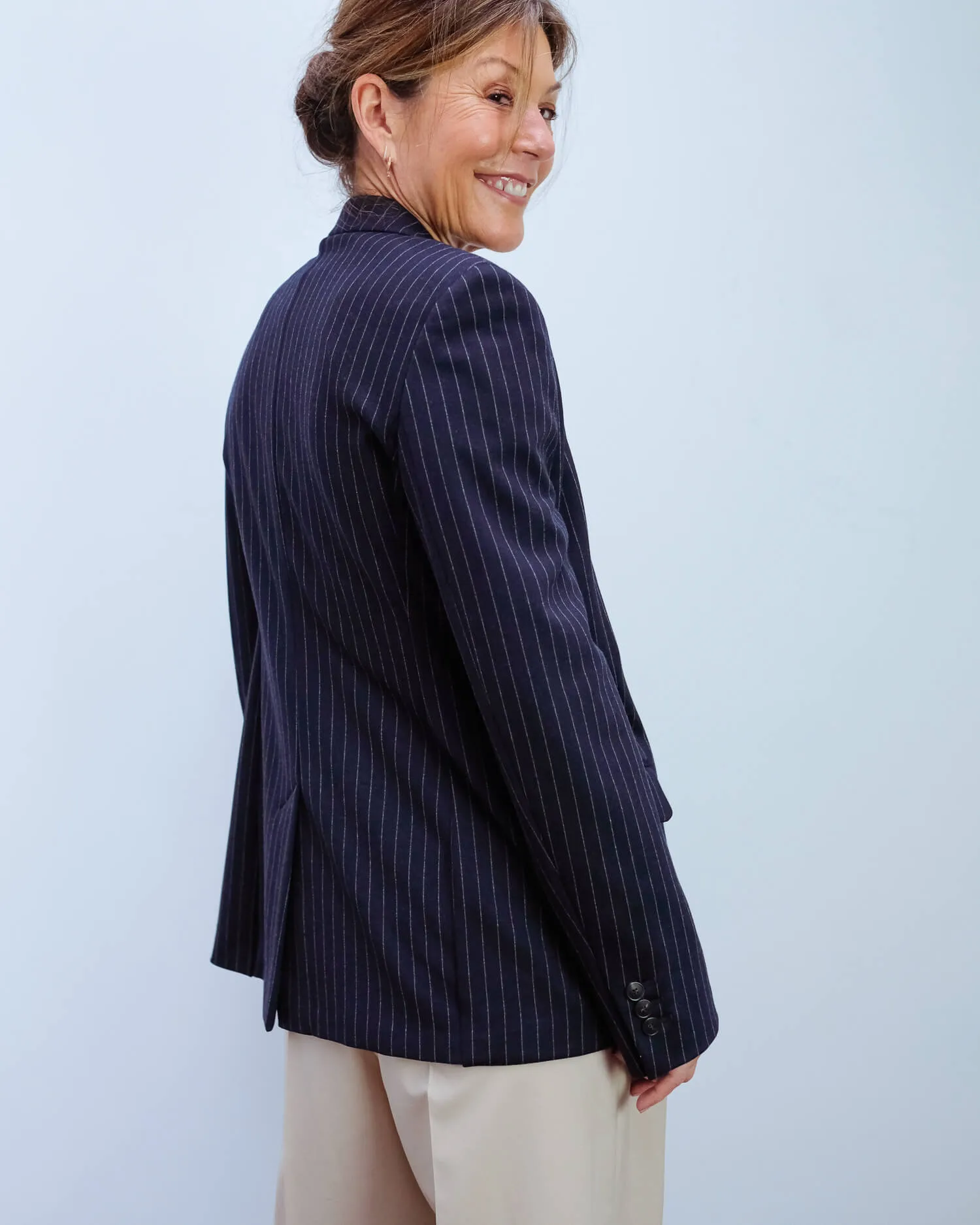 MM Abito jacket in blue, grey