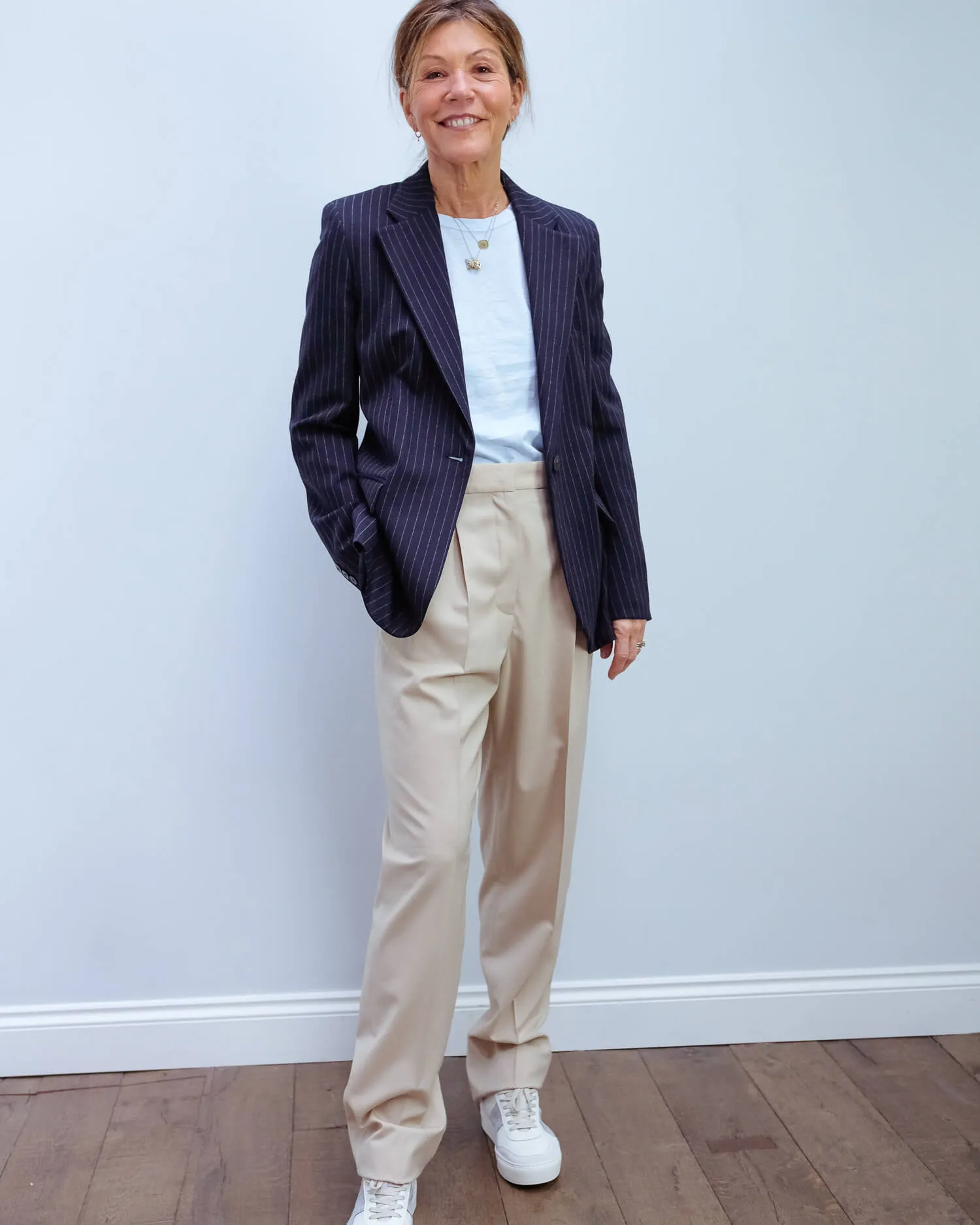 MM Abito jacket in blue, grey