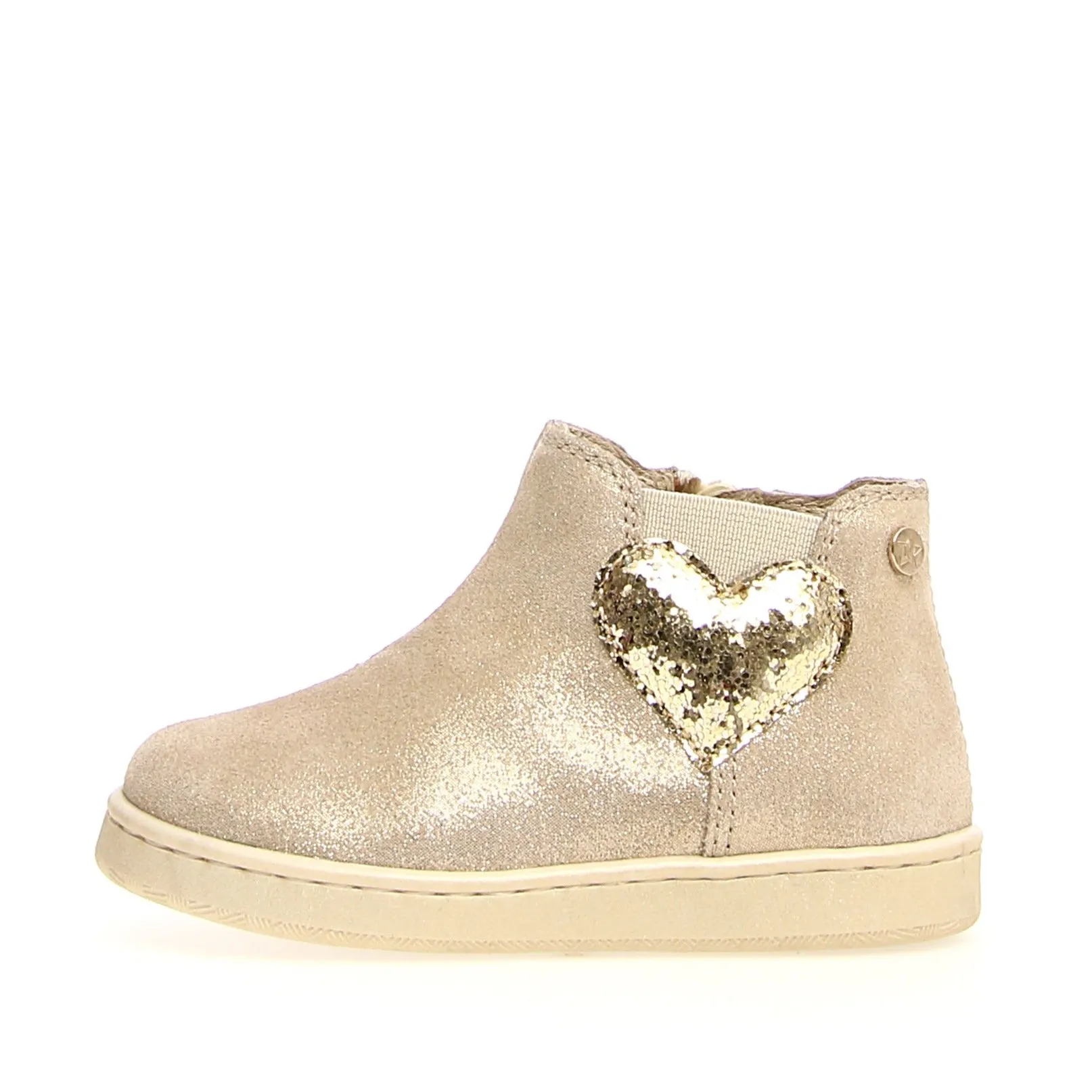 Naturino Girl's Glarny High Top Fantasy Sneakers, Platinum