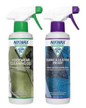 Nikwax Footwear Cleaning Gel Fabric And Leather Proof Spray