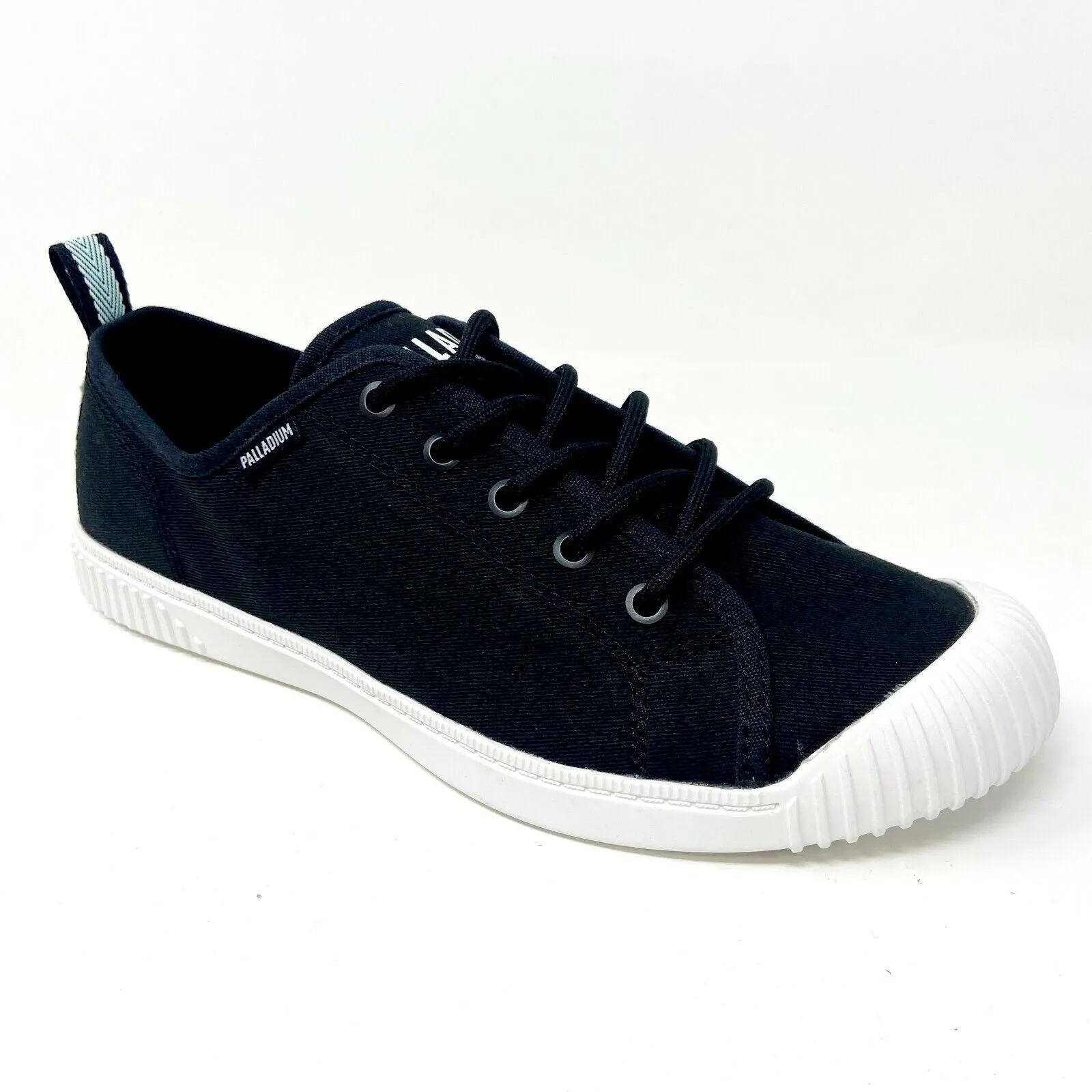 Palladium Womens Easy Lace Black White Casual Sneakers 96661 008