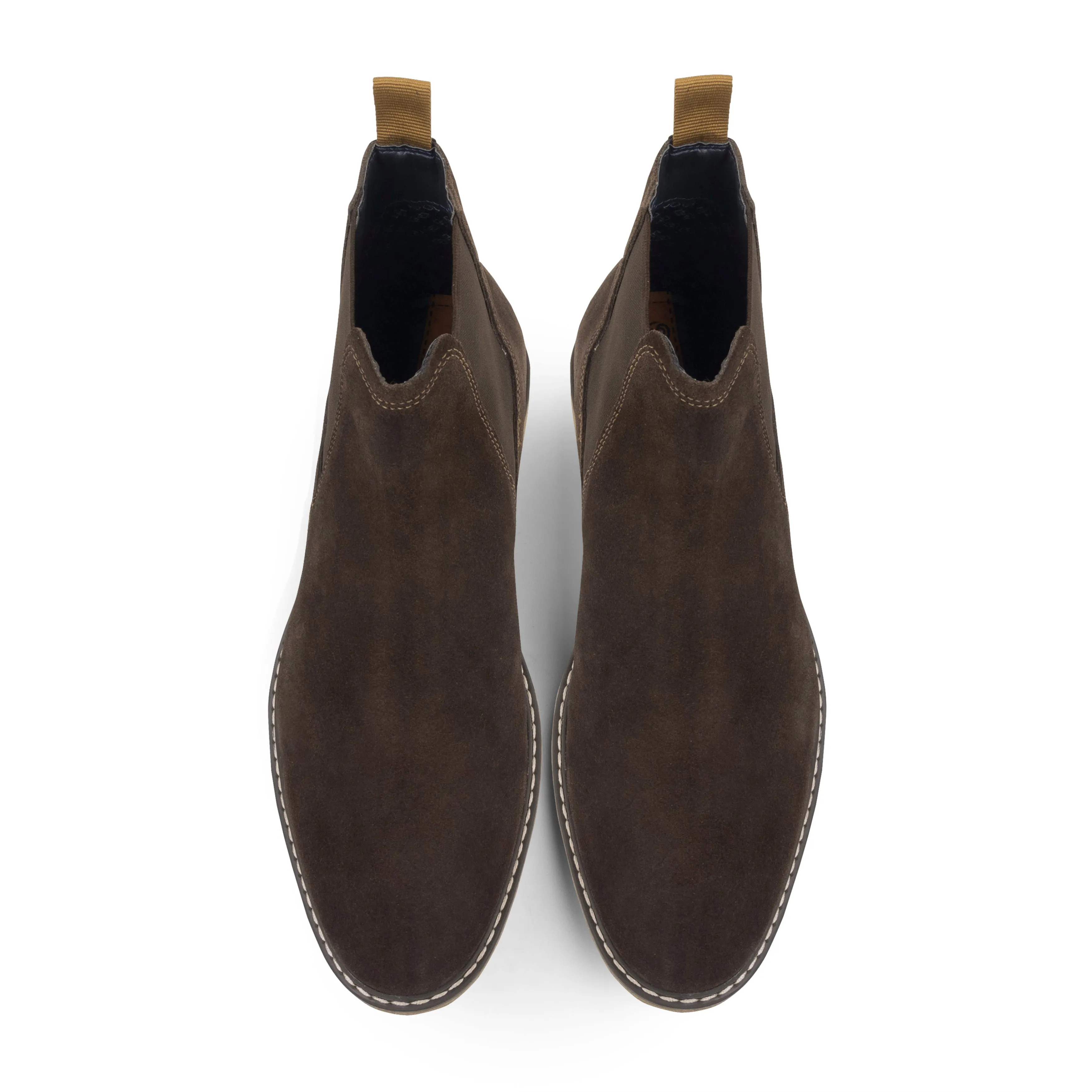 Pimlico Suede Leather Chelsea Boot - Brown