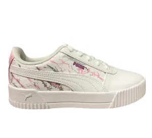 Puma sneakers da bambina Carina Marble Glitter PS 375090 01 white