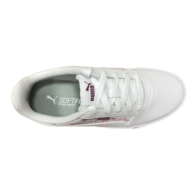Puma sneakers da bambina Carina Marble Glitter PS 375090 01 white