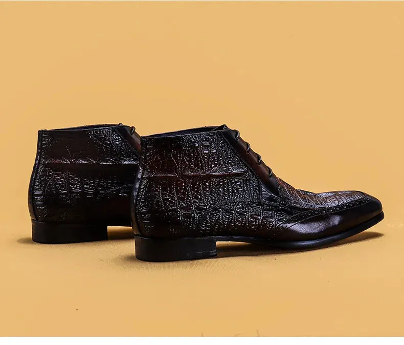 Rough Texture Chelsea Boots