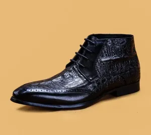 Rough Texture Chelsea Boots
