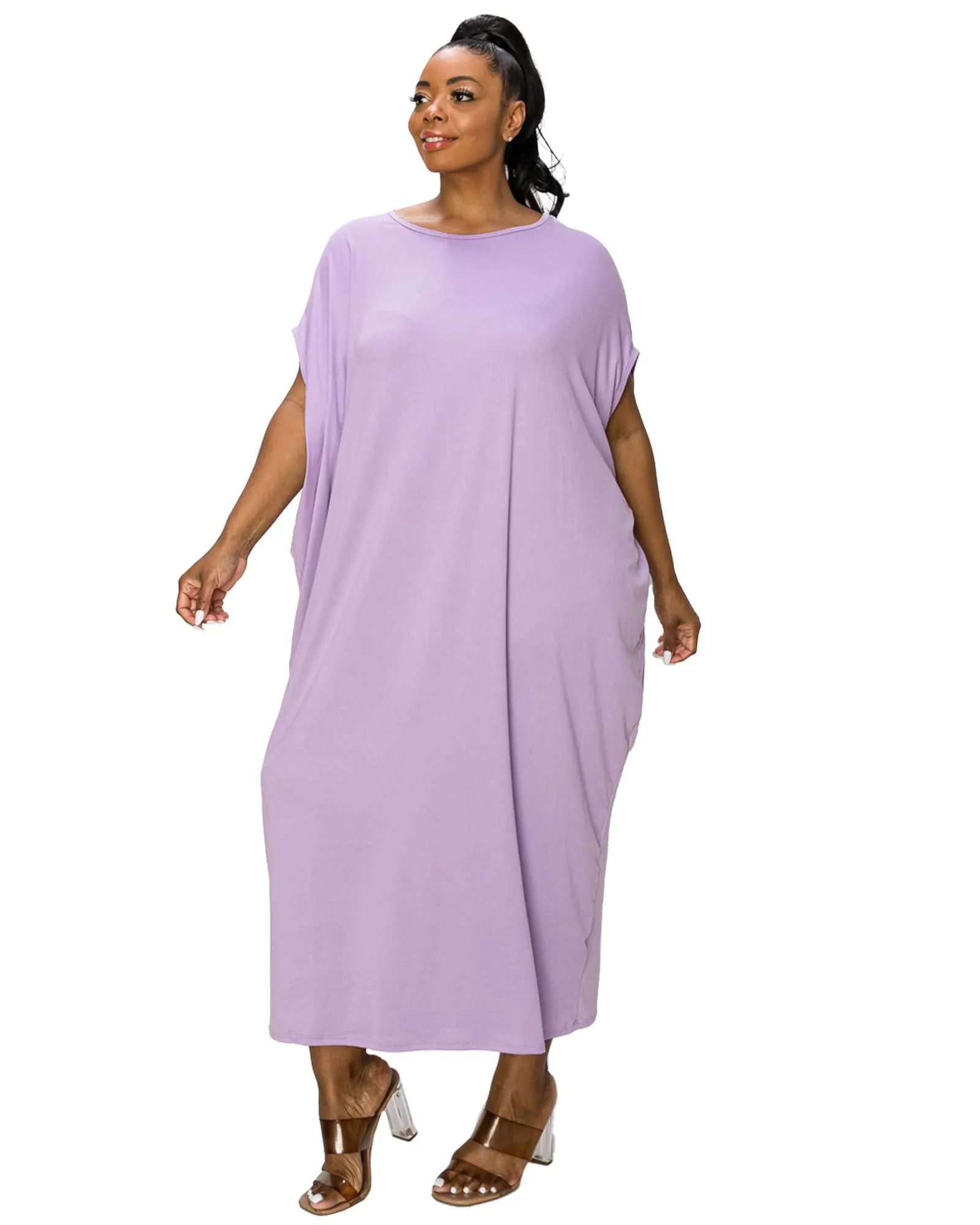 Sasha Kaftan Dress | Lavender
