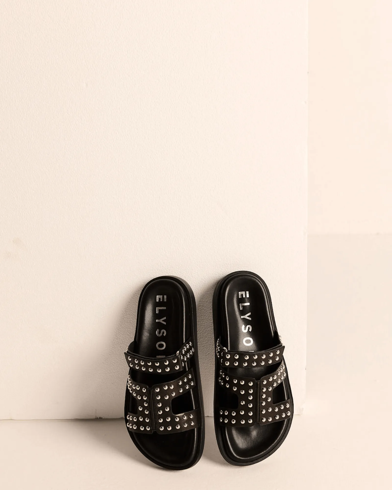 SEY CHELLES SANDALS BLACK LEATHER