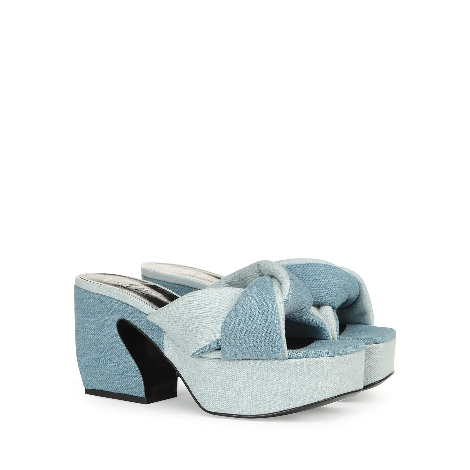 Si Rossi Platform Denim Mules( carryover style)