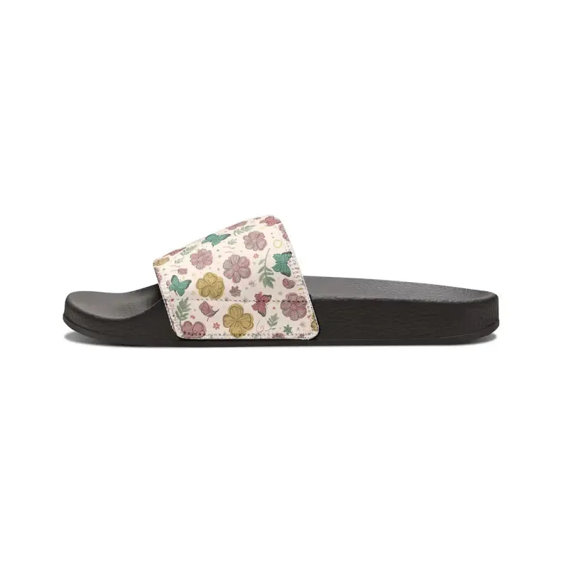 Sizzling Slide Sandals with Edge to Edge Strap